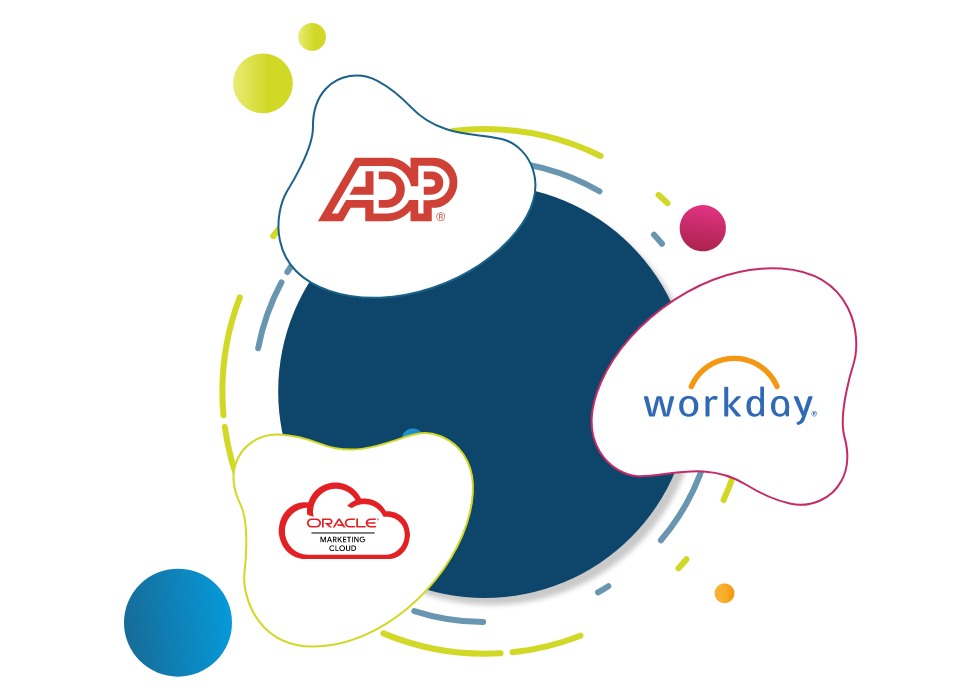 HubEngage can integrate with any HCM, Payroll, or HR software to sync user information through APIs or through exported files.
